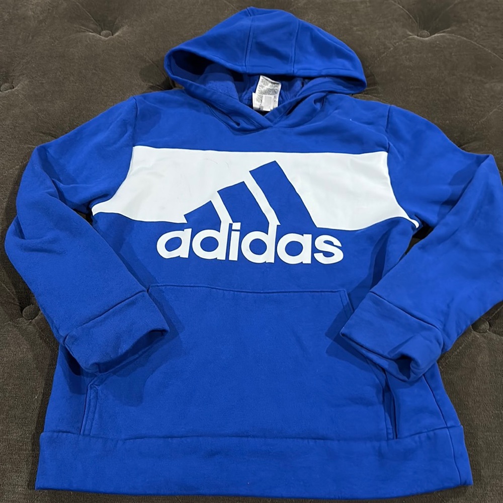 Adidas blue sweatshirt size medium 10/12